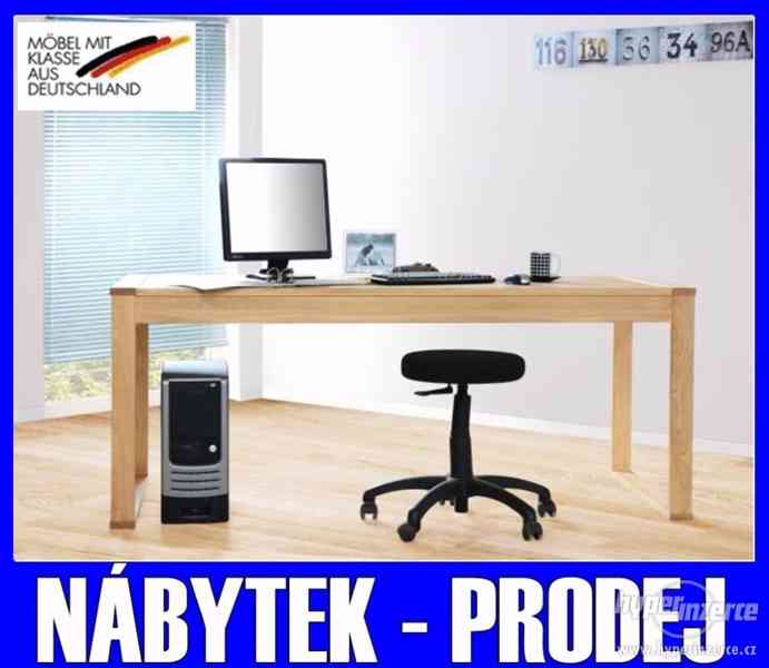 Psací/počítačový stůl - DUB MASIV 180cm - foto 1