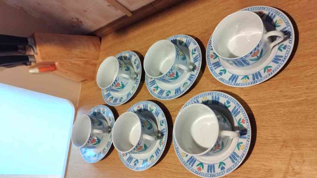 Keramické šálky s podšálky káva/čaj 6 ks - 200 ml - foto 3