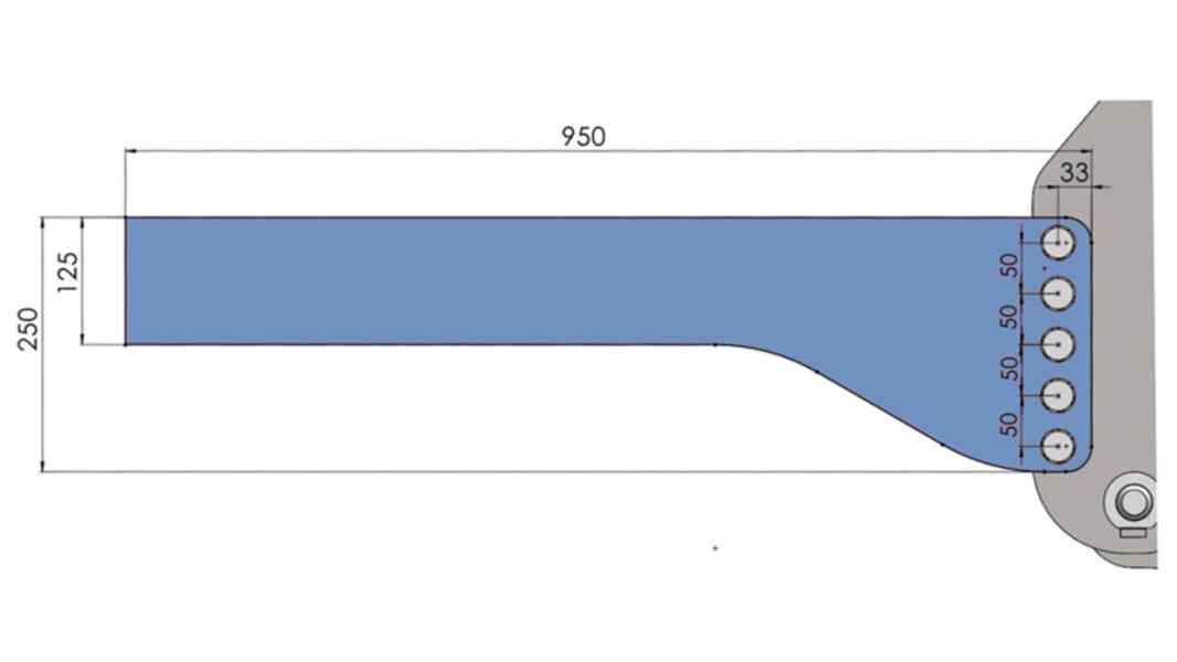PŘEDNÍ HYDRAULIKA CAT2 - MODRÁ (RAL 5017) - foto 12