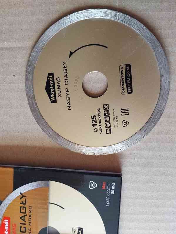 2ks Diamantový kotouč CELOOBVODOVÝ  125x22,23 mm - foto 4