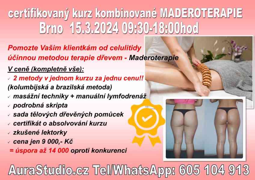 Certifikovaný kurz MADEROTERAPIE Brno - 15.3.2024 - foto 2