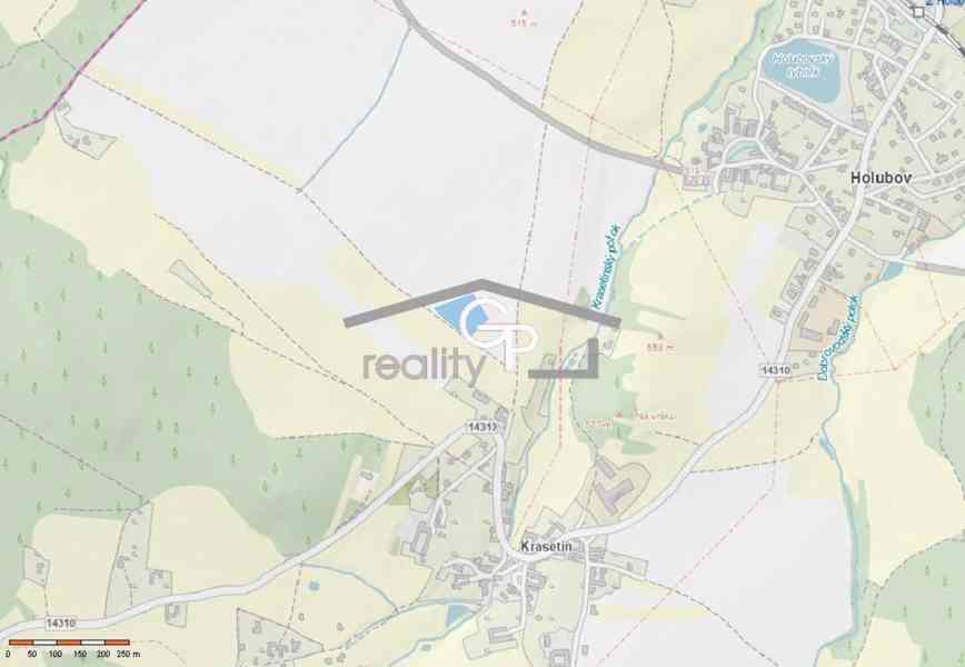 Prodej orné půdy, Krasetín - Holubov - foto 7