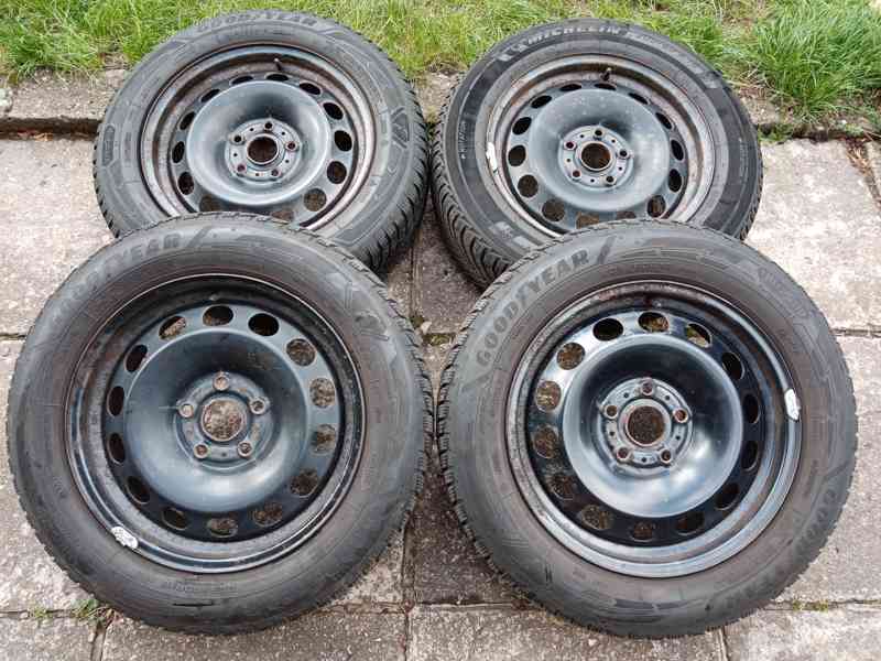 Zimní kola 16ky 5x112 pneu 99% Škoda Vw Seat Audi - dobírka