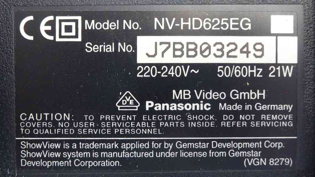 Videorekordér Panasonic HD625 - foto 8