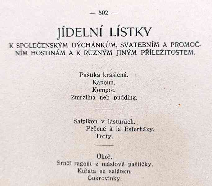 Kuchařská kniha domácnosti, Rakousko-Uhersko, rok 1914 - foto 18