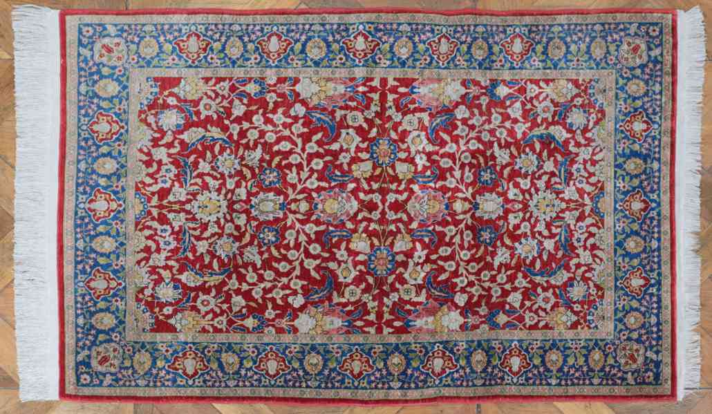 Hedvábný koberec Ghoum milon uzlíků 136 X 82 cm - foto 1