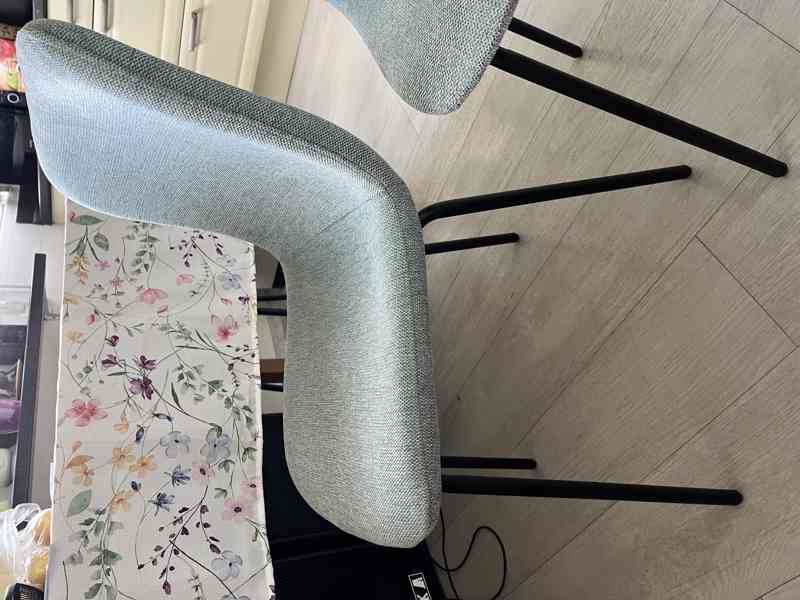Jídelní židle mint barvy 2 kusy - foto 3