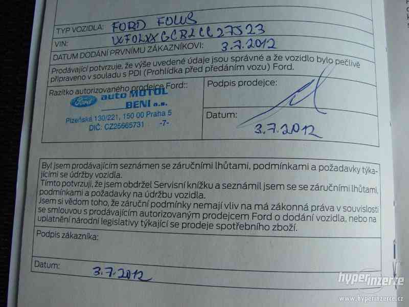 Ford Focus 1.6 TDCI r.v.2012 1.Maj.serv.kníž.Koupeno ČR - foto 16