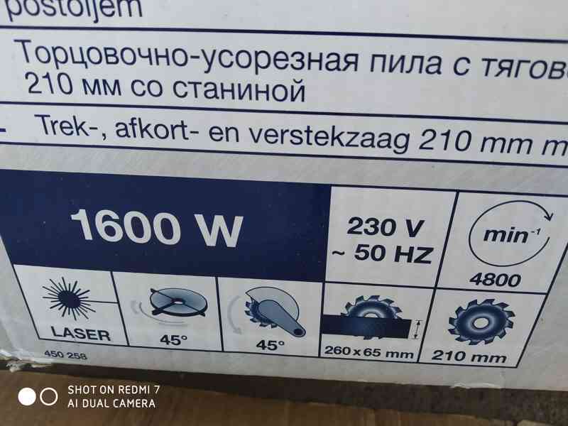 Prodám NEPOUZITOU pokosovou pilu s posuvem LUX-TOOLS ZKGS-16 - foto 10