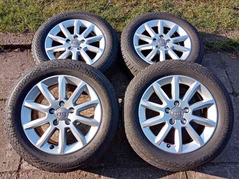 Zimní Alu kola 16ky 5x112 pneu 85% AUDI VW ŠKODA MERCEDES - foto 3