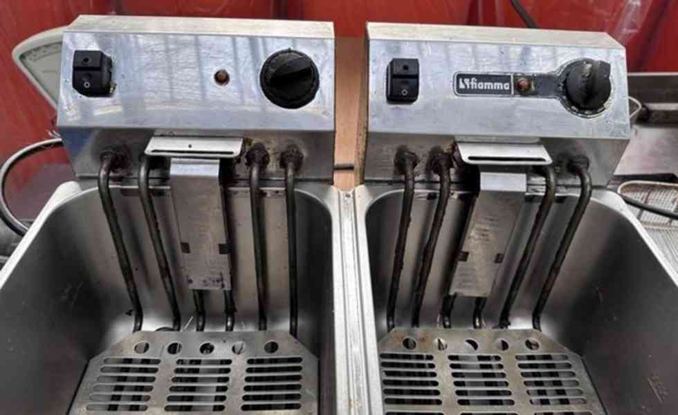 Elektrická fritéza s výpustí FF 10+10 TR NV  - foto 2