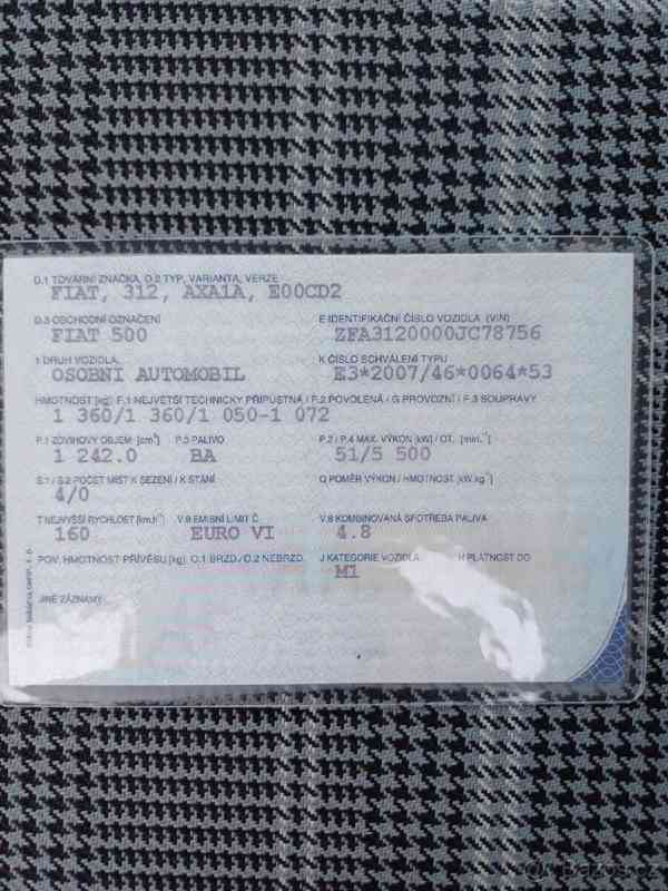 Fiat 500 1,2   51kw , rok v.2019 - foto 3