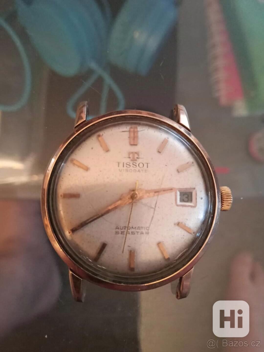 Zlat hodinky TISSOT VISODATE SEASTAR bazar Hyperinzerce.cz