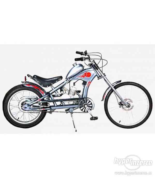 Moto kolo Chopper 49cc stříbrné nové zabalené pošlu