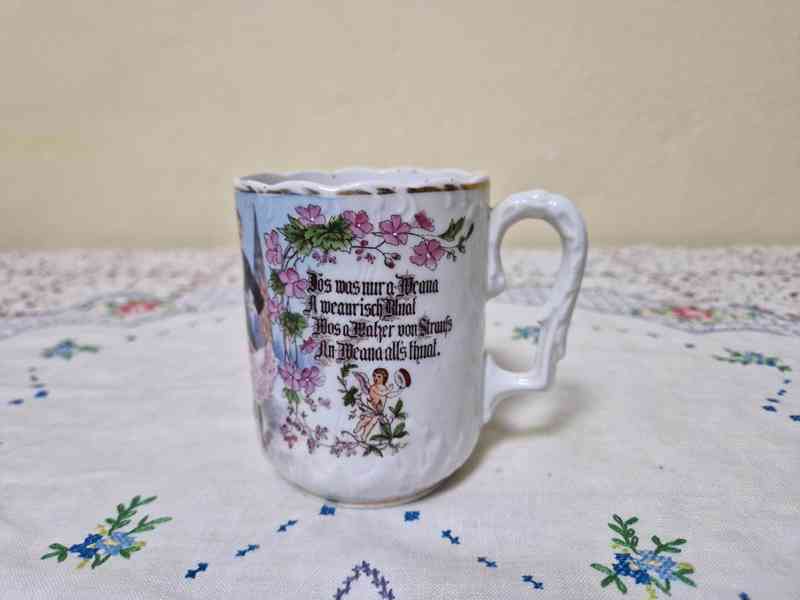 Ručně malovaný Hrnek Johann Strauss Král Valčíků Svatba - foto 3