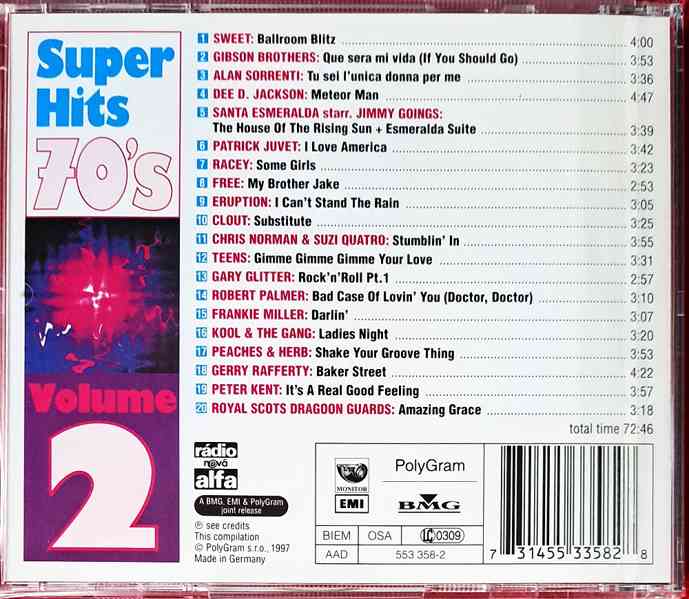 CD Super Hits 70's Volume 2  - foto 2