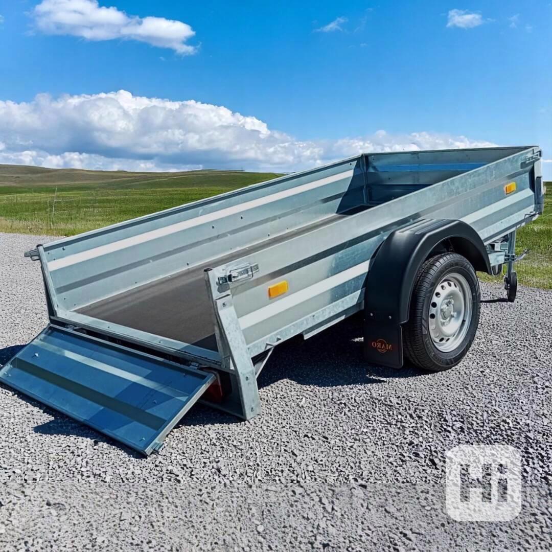 Nový profesionální sklopný přívěsný vozík 2,41m x 1,28m, DPH - foto 1