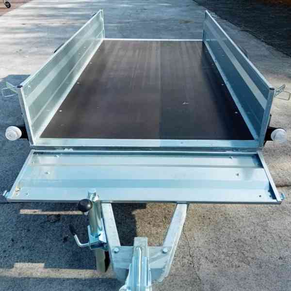 Nový profesionální sklopný přívěsný vozík 2,41m x 1,28m, DPH - foto 12