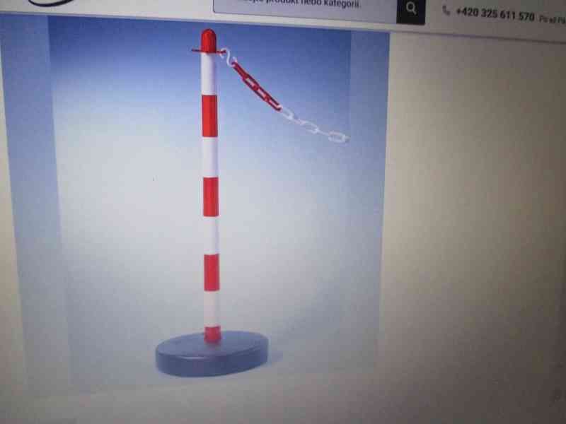 vymezovací parkovací stojany-6 kusů - foto 1