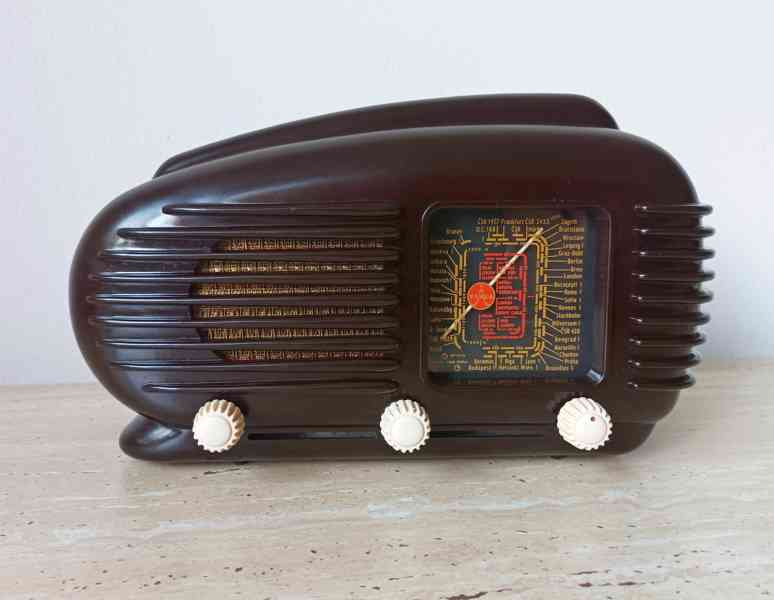 Art Deco starožitné rádio Talisman 308U, top stav
