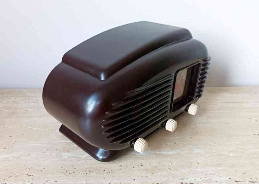 Art Deco starožitné rádio Talisman 308U, top stav - foto 3