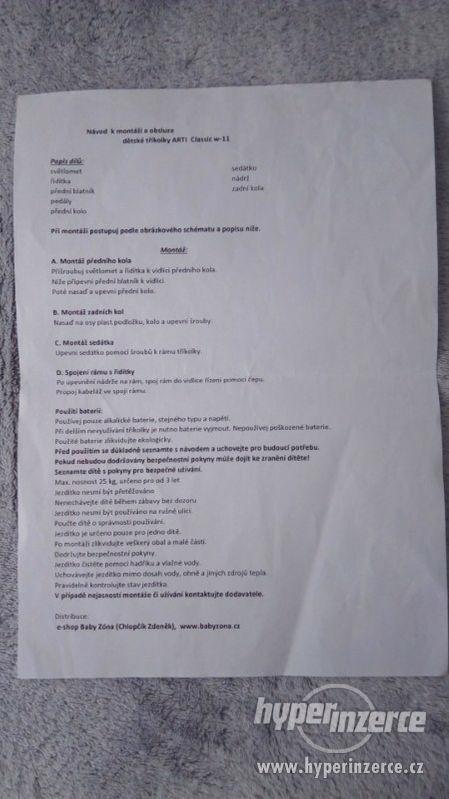 Tříkolka s vodící tyčí - foto 9