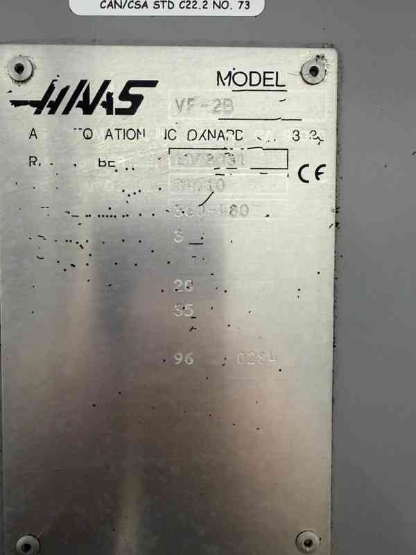 CNC obráběcí centrum HAAS VF-2B 4. osa 2010 - foto 3