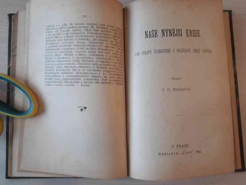  Česká otázka, Naše nynější krise (T. G. Masaryk) 2v1 - 1895 - foto 2