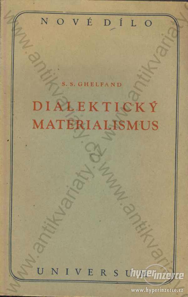 Dialektický materialismus S.S. Ghalfand 1947 - foto 1
