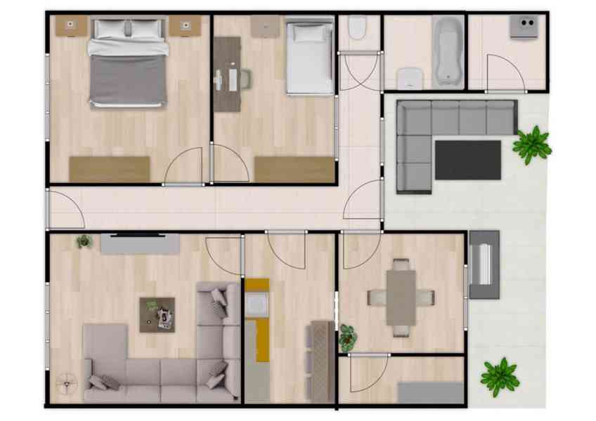 NABÍDKA PRODEJE JEDNOTKY 3+1  V OBCI HRUŠOVANY U BRNA 