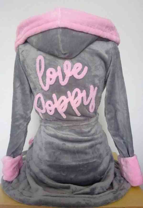 Huňatý dámsky vyšívaný župan DISNEY NOVY - foto 6