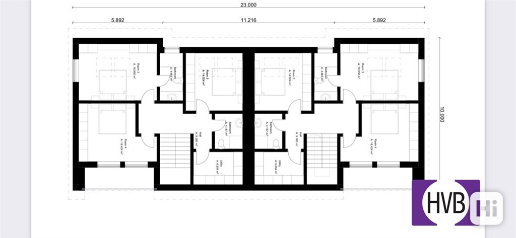 Prodej apartmánového domu 2x 5+kk, terasa, balkon, pozemek 2x 300 m2 H. Planá okr.Český Krumlov - foto 3