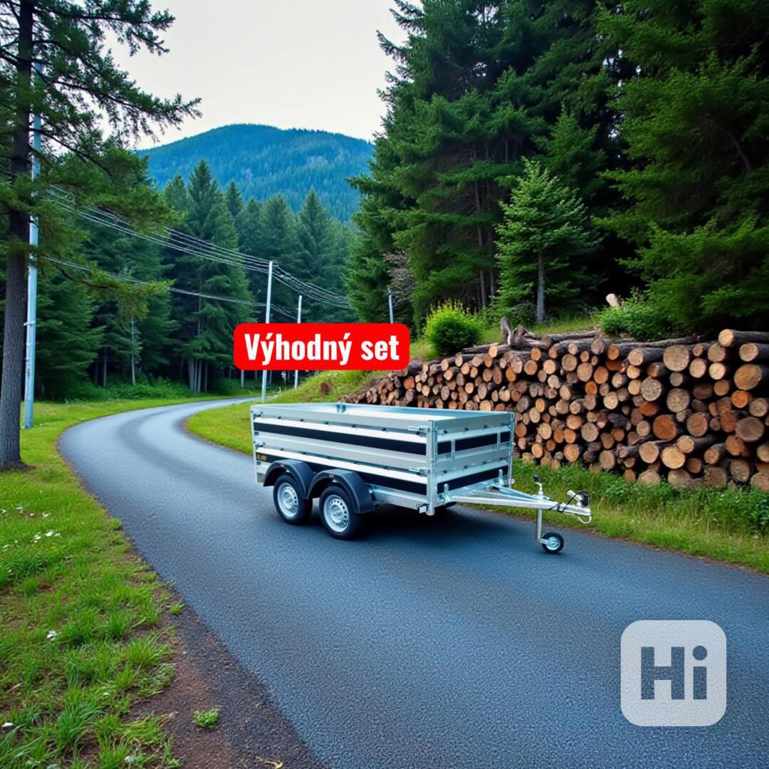 Nový přívěsný vozík 2,65mx1,30 +NÁSTAVBA +KRYCÍ PLACHTA, DPH - foto 1