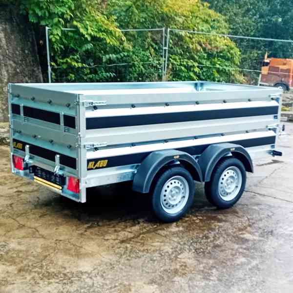 Nový přívěsný vozík 2,65mx1,30 +NÁSTAVBA +KRYCÍ PLACHTA, DPH - foto 8