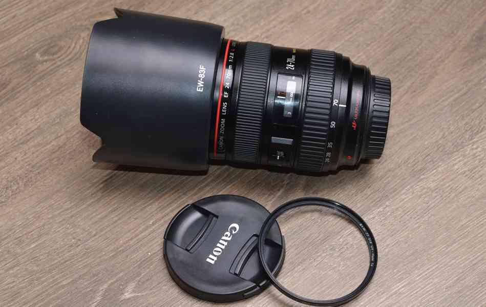 Canon EF 24-70mm f/2.8L USM **F.F. 1:2.8*řady L*UV - foto 3