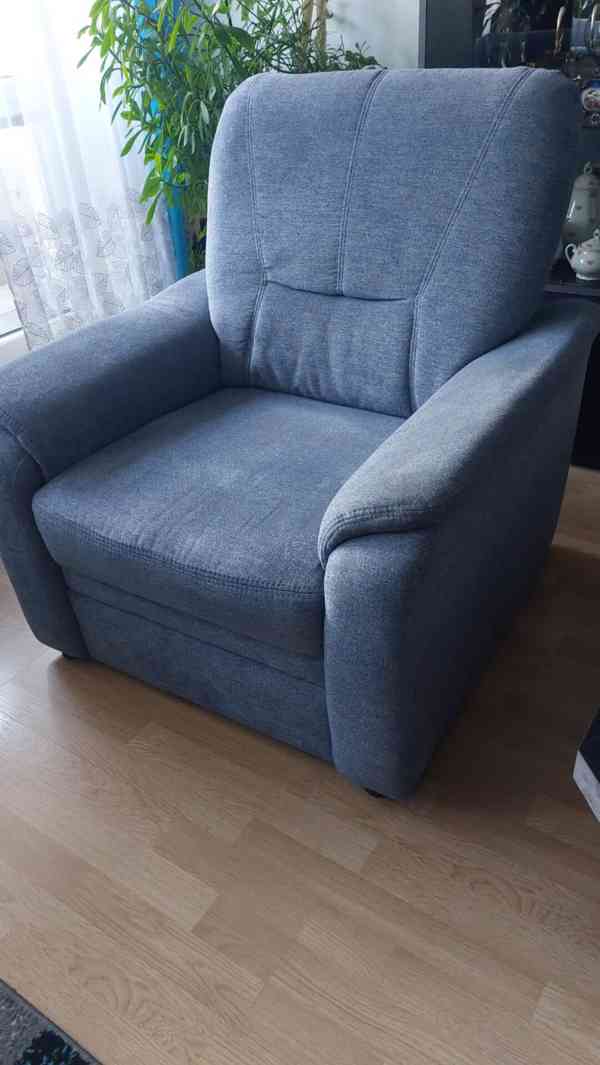 Rohová Pohovka Džínová - foto 5