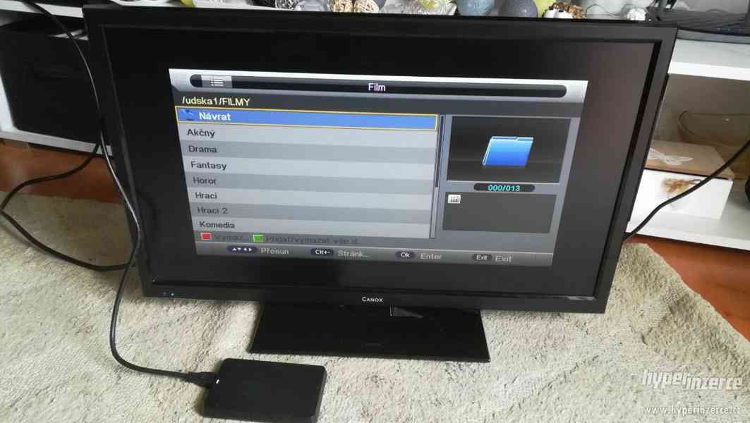 Televize FULL HD LED CANOX - TV, 61 cm - 24", USB - foto 3