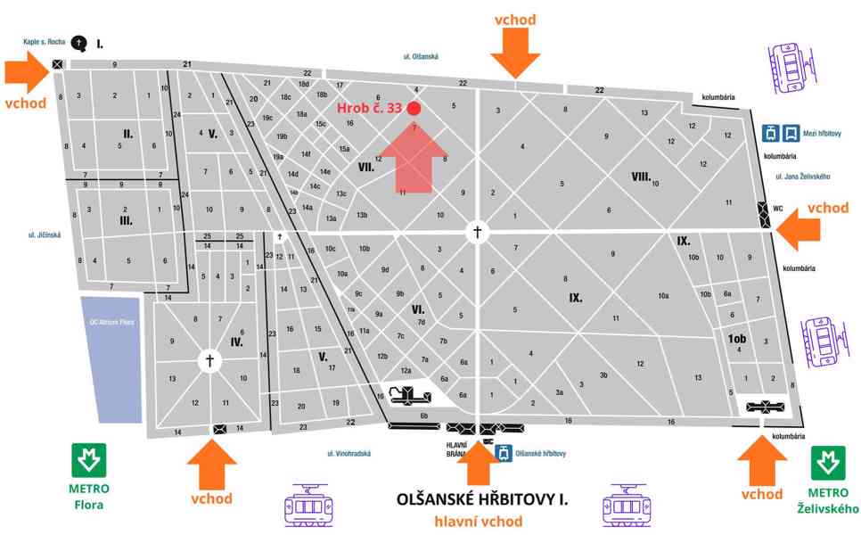 Hrob Olšanské Hřbitovy 10 let nájem+služby - nová stavba - foto 2