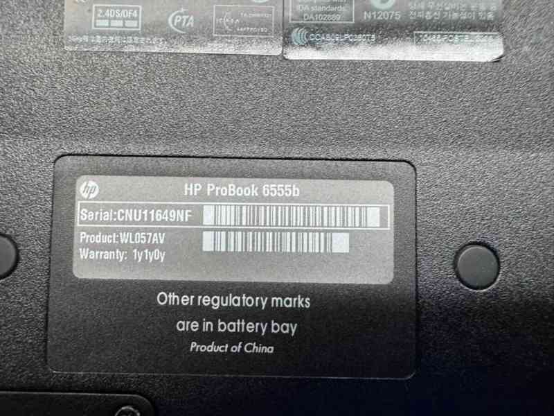 Predám pokazený notebook na náhradné diely zn.HP 6555b. - foto 11