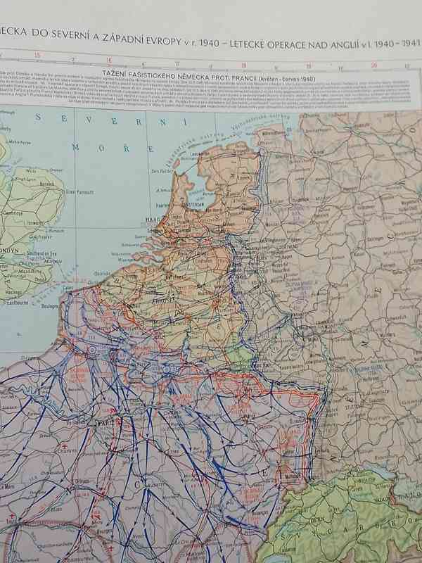 VOJENSKÝ ATLAS  válečných operací+geografický 1965 - foto 4