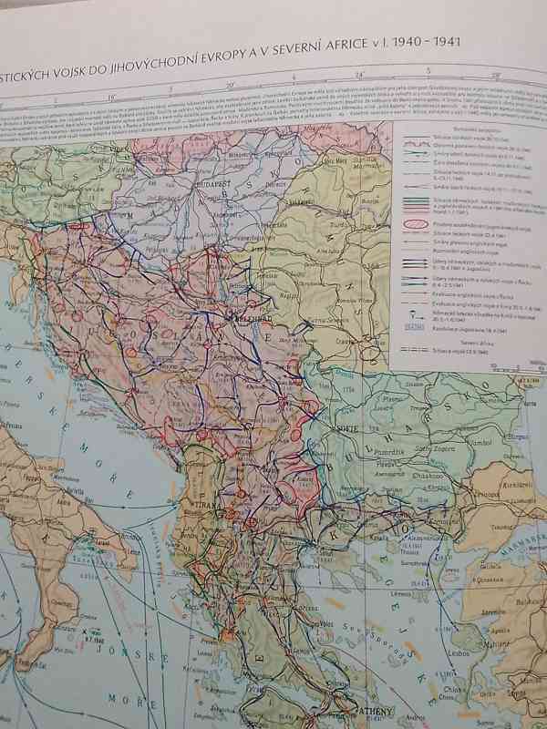 VOJENSKÝ ATLAS  válečných operací+geografický 1965 - foto 5