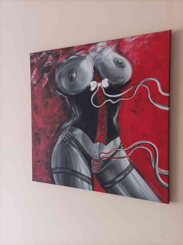 Obraz 50x50, figura, moderní umění  - foto 3