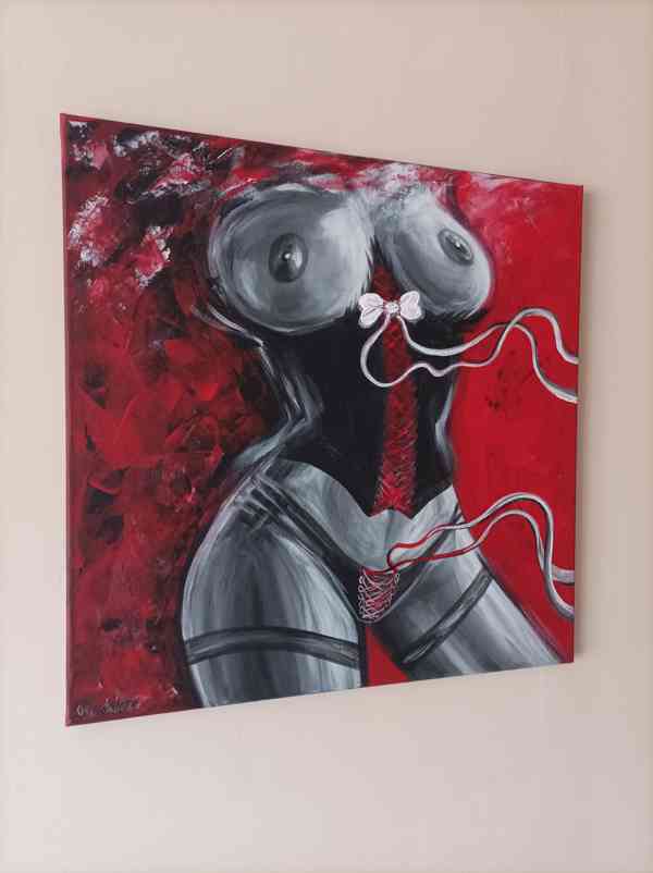 Obraz 50x50, figura, moderní umění  - foto 2