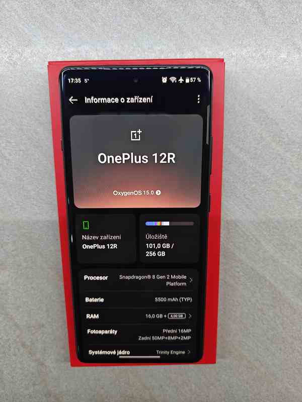 Nový telefon OnePlus 12 R, 16/256GB - foto 2