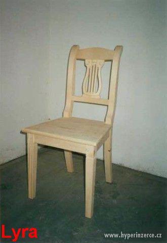 Prodám ručně vyrobené nové židle - foto 1