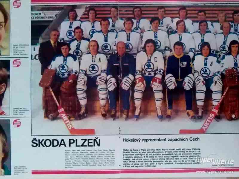 Škoda Plzeň - lední hokej 1977 - foto 1
