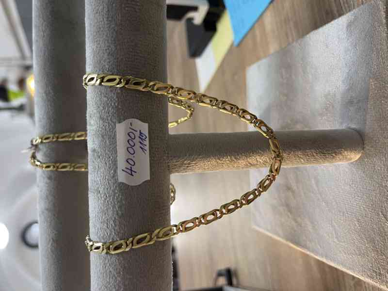 Zlatý pánský řetízek 585/1000 14k hmotnost 32g - foto 2