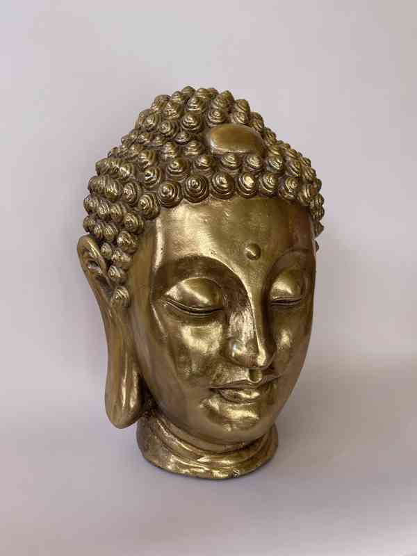 Buddha - velká zlatá hlava 54 cm - foto 1