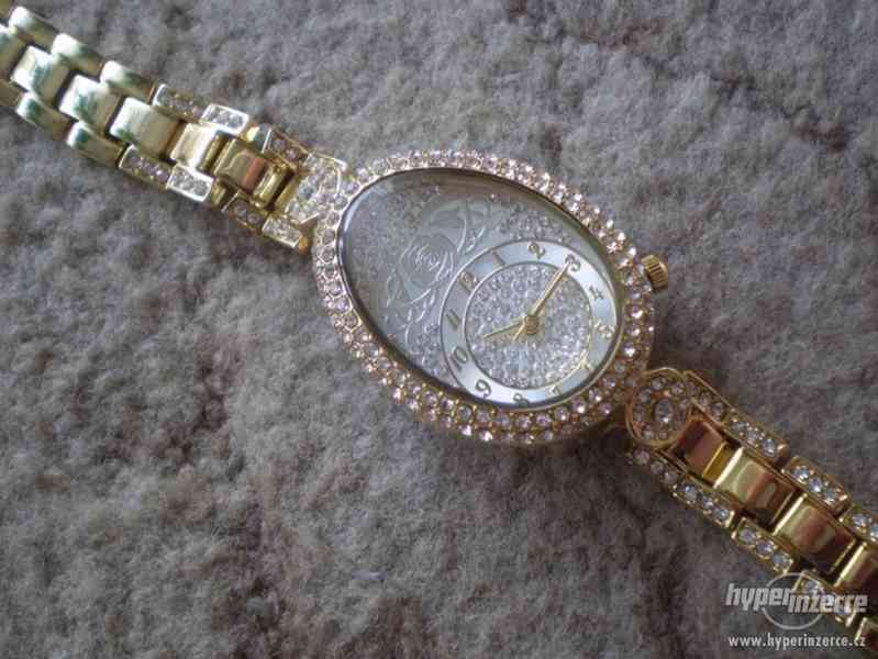 Moderní zlacené hodinky SPEERS DIAMONTS - foto 4