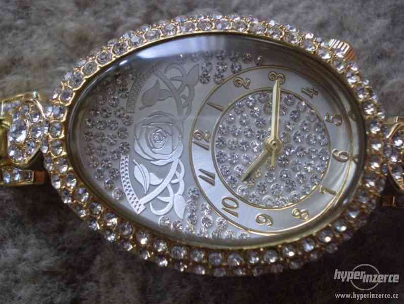 Moderní zlacené hodinky SPEERS DIAMONTS - foto 5